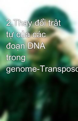 2.Thay đổi trật tự của các đoạn DNA trong genome-Transposon
