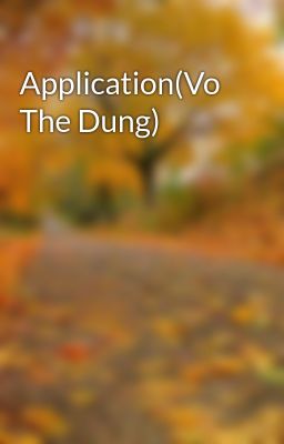 Application(Vo The Dung)