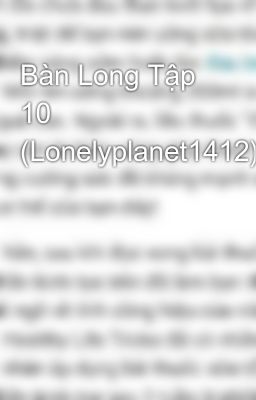 Bàn Long Tập 10 (Lonelyplanet1412)