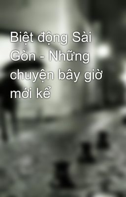 Biệt động Sài Gòn - Những chuyện bây giờ mới kể