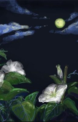 Bông hoa trắng dưới ánh trăng xanh
