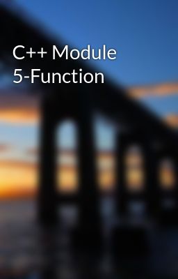 C++ Module 5-Function