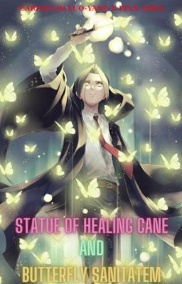 [CARFINN] STATUE OF HEALING CANE AND BUTTERFLY SANITATEM