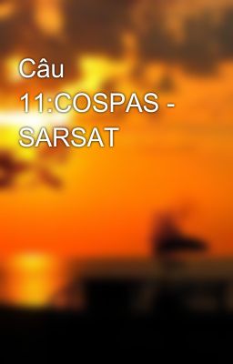 Câu 11:COSPAS - SARSAT