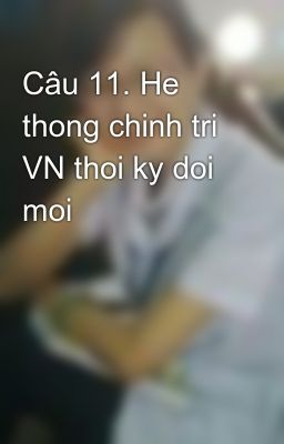 Câu 11. He thong chinh tri VN thoi ky doi moi