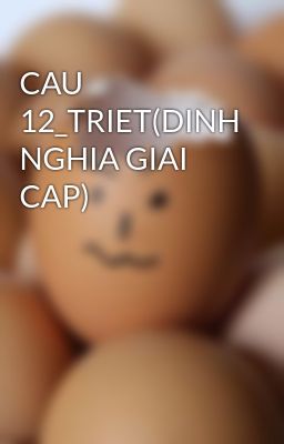 CAU 12_TRIET(DINH NGHIA GIAI CAP)