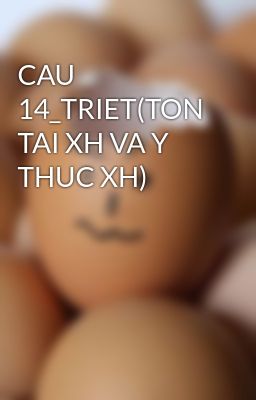 CAU 14_TRIET(TON TAI XH VA Y THUC XH)