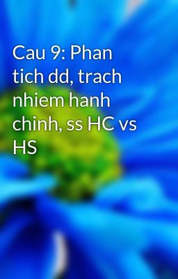 Cau 9: Phan tich dd, trach nhiem hanh chinh, ss HC vs HS