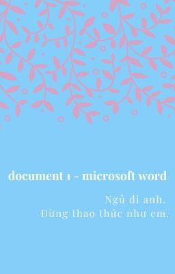 Document 1 - Microsoft Word, / Shownu - Kihyun