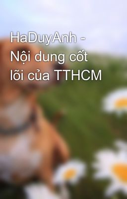 HaDuyAnh - Nội dung cốt lõi của TTHCM