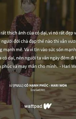 HARI WON-CỎ HẠNH PHÚC🍀(Full)-Star Fam mãi yêu thương và ủng hộ Chị 🌻🌺🌹🌷🌼🌸