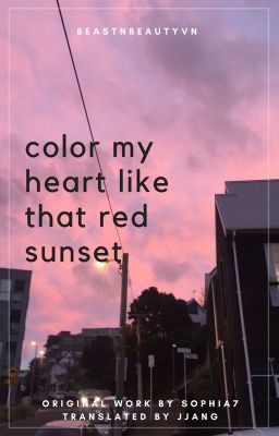 [NamJin] [V-Trans]  Color  My  Heart  (like that red sunset)