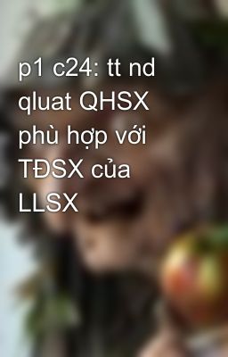 p1 c24: tt nd qluat QHSX phù hợp với TĐSX của LLSX