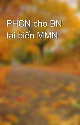 PHCN cho BN tai biến MMN