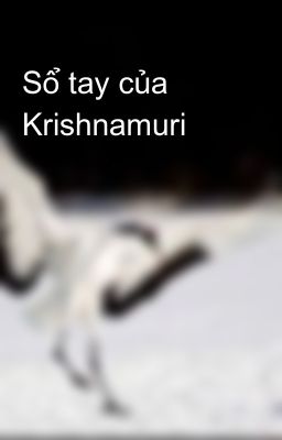 Sổ tay của Krishnamuri