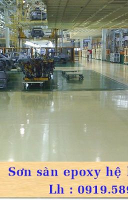Sơn epoxy cho sàn bêtông nhà xưởng màu ghi xám D80680 tại Hà Nội giá rẻ
