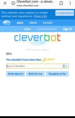 Tao hờn con Cleverbot :vvv