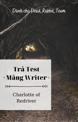 Trả Test +Mảng Writer+