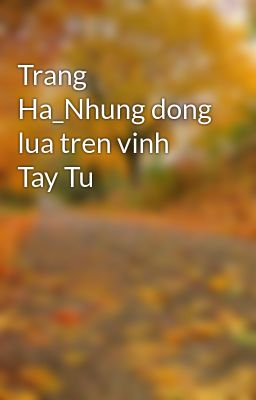 Trang Ha_Nhung dong lua tren vinh Tay Tu