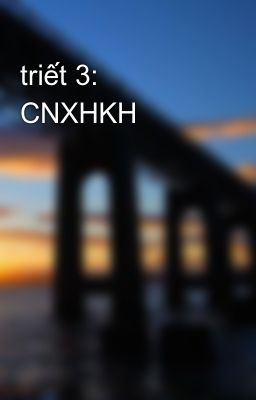 triết 3: CNXHKH