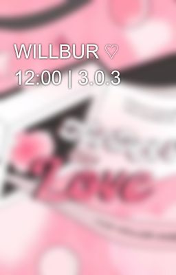 WILLBUR ♡ 12:00 | 3.0.3